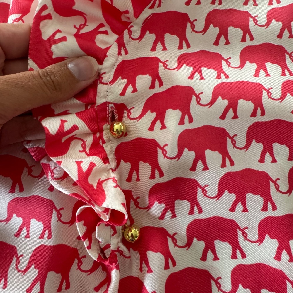 Elizabeth McKay Elephant Ruffle Top - Picture 5 of 5